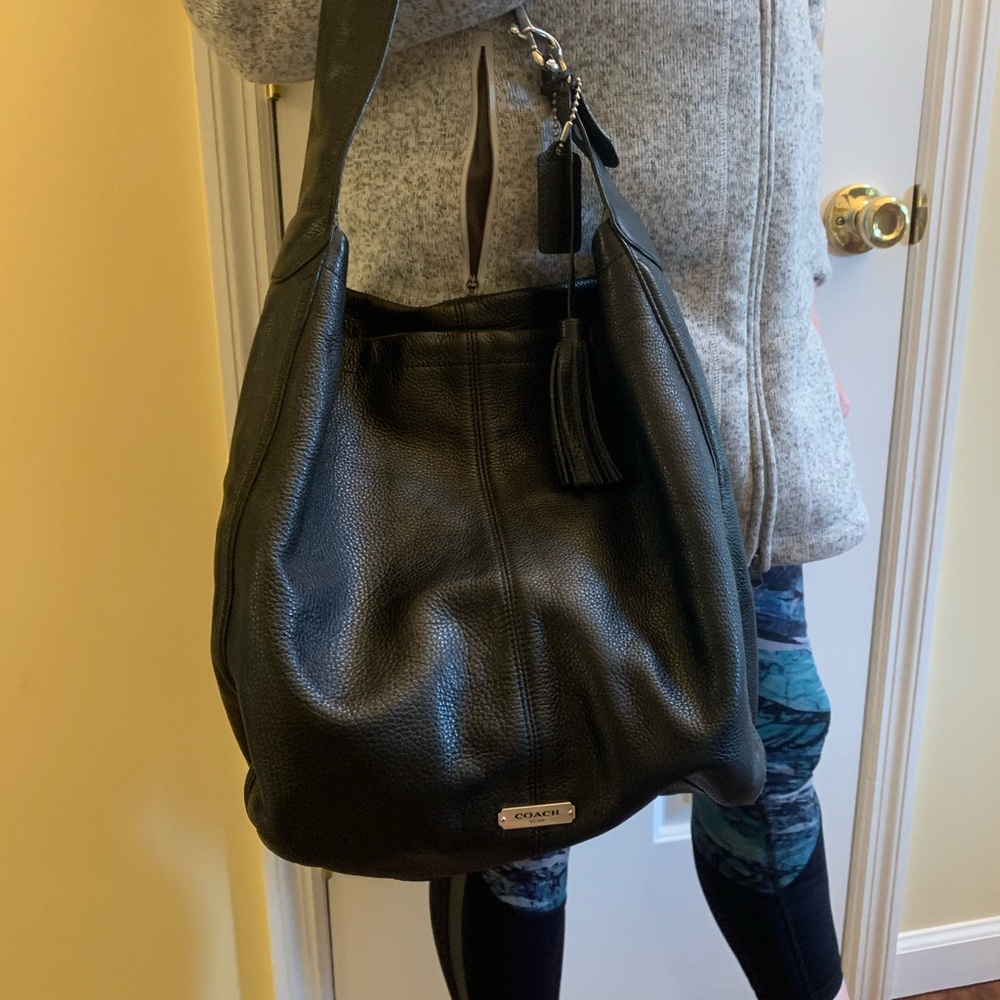 Leather Coach Shoulder Bag